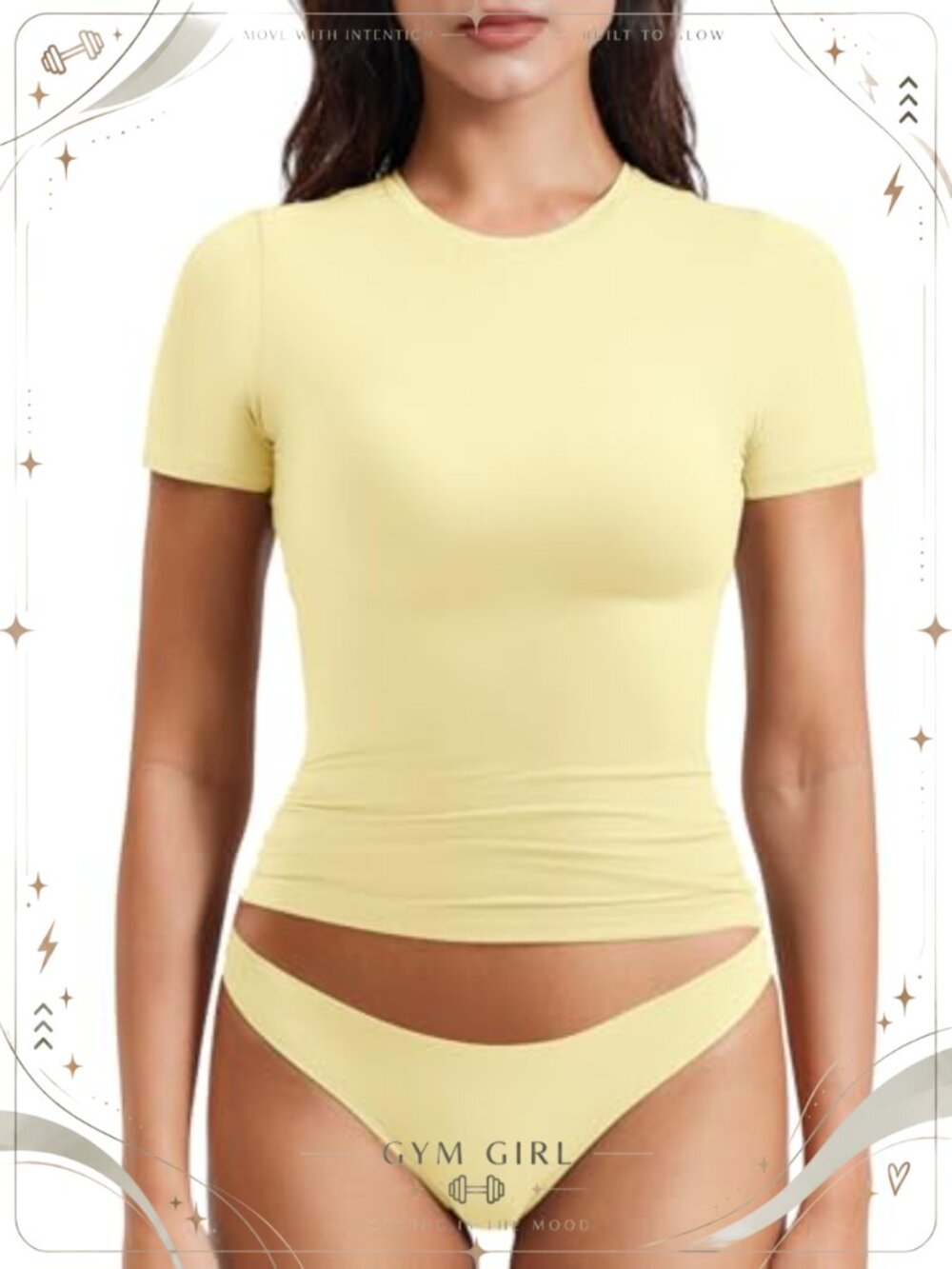 Women's Fitted Compression Crew Neck Crop Workout Tank Top